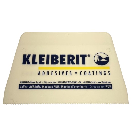 Squeegee type adhesive applicator