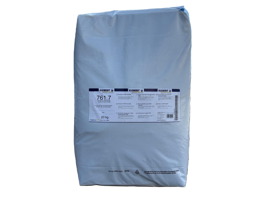 761.7 Cleaning granules for  PUR Hotmelt -20 kg