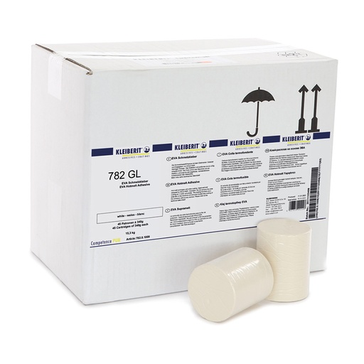 782.0  EVA Hotmelt cartridges for Edgebanding-WHITE - Holzher machines (45pcs/box)